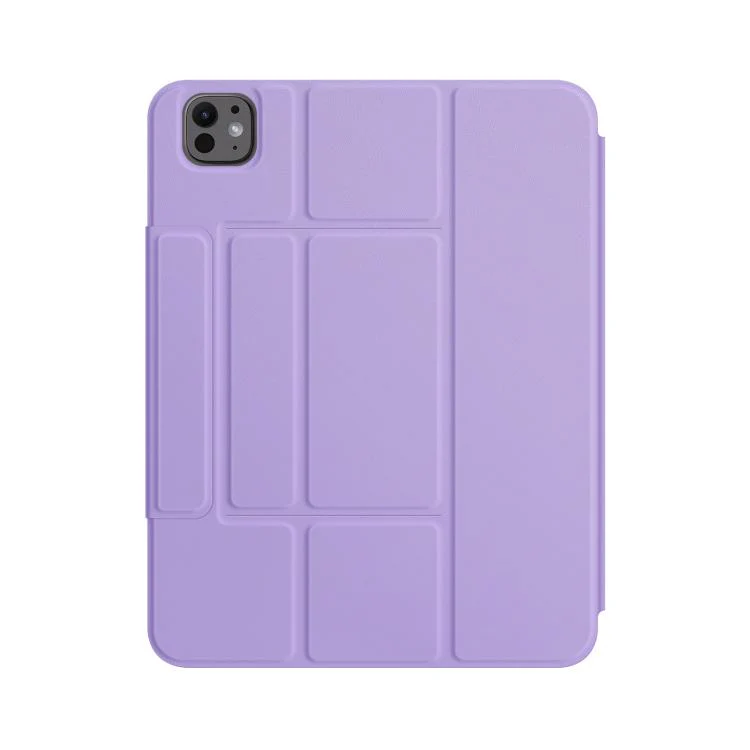 For iPad Pro 13 2025 / 2024 DUX DUCIS YK Series Magnetic Wireless Keyboard Vegan Leather Tablet Case(Purple) - Image 3