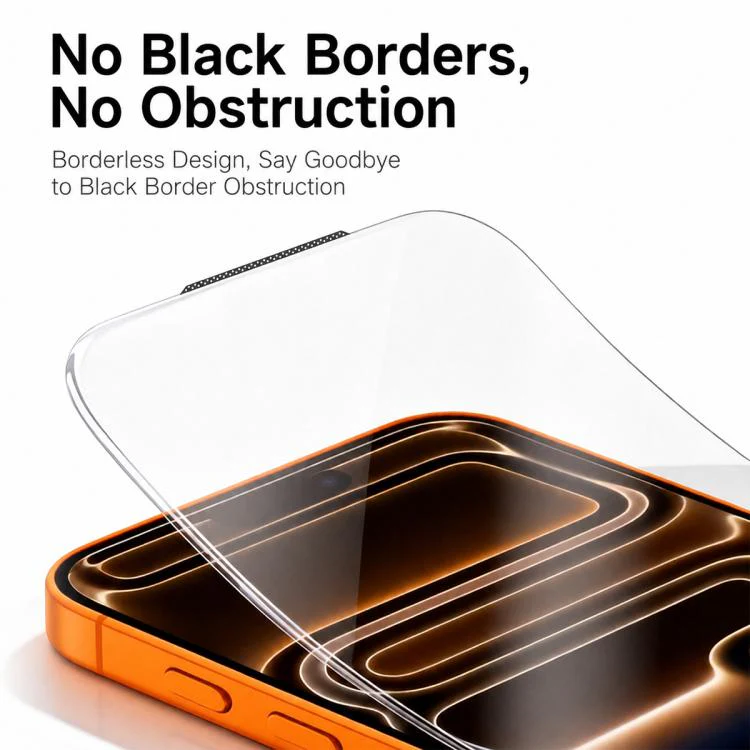 For iPhone 14 300CC Large Arc Antistatic Borderless Corning Gorilla HD Tempered Glass Film, With Retail Package - Image 4