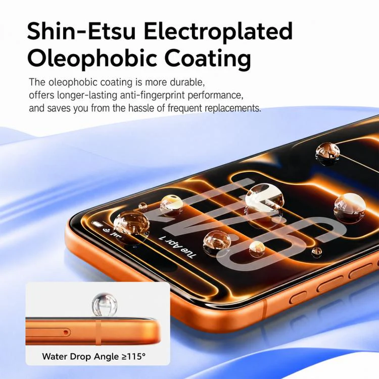 For iPhone 14 300CC Large Arc Antistatic Borderless Corning Gorilla HD Tempered Glass Film, With Retail Package - Image 7