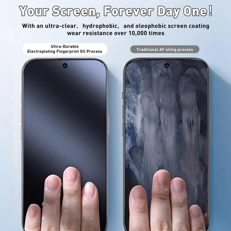 For iPhone 16 10pcs USG Easy Install Dust-proof Box HD Edge-to-Edge Tempered Glass Film with Lens Film - Image 5