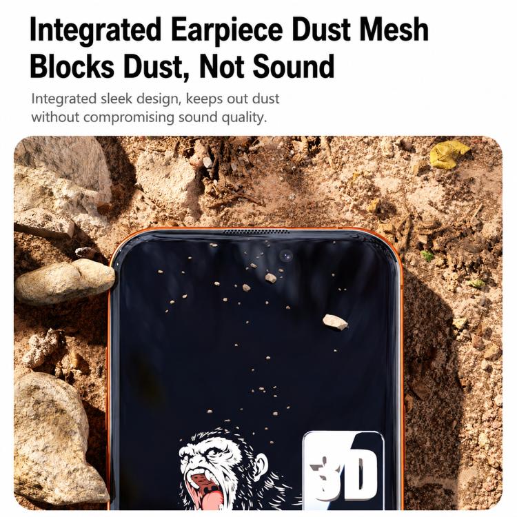 For iPhone 16 300CC Large Arc Antistatic Corning Gorilla HD Tempered Glass Film, No Retail Package - Image 10