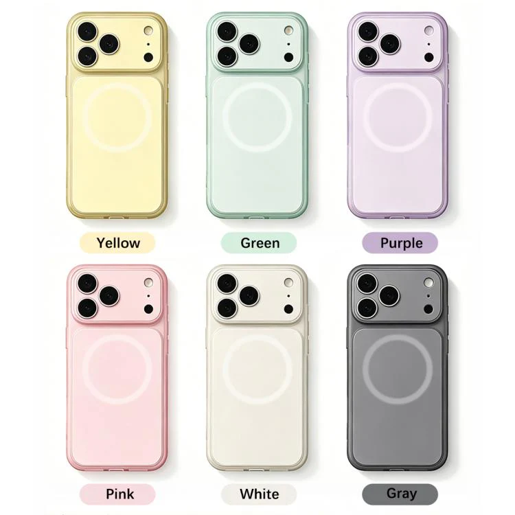 For iPhone 17 Pro Max Skin Feel Frosted Liquid Silicone Magnetic Phone Case(Purple) - Image 2