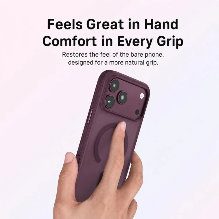 For iPhone 17 Pro Max Textured Non-slip Shockproof Magnetic Phone Case(Sky Blue) - Image 5