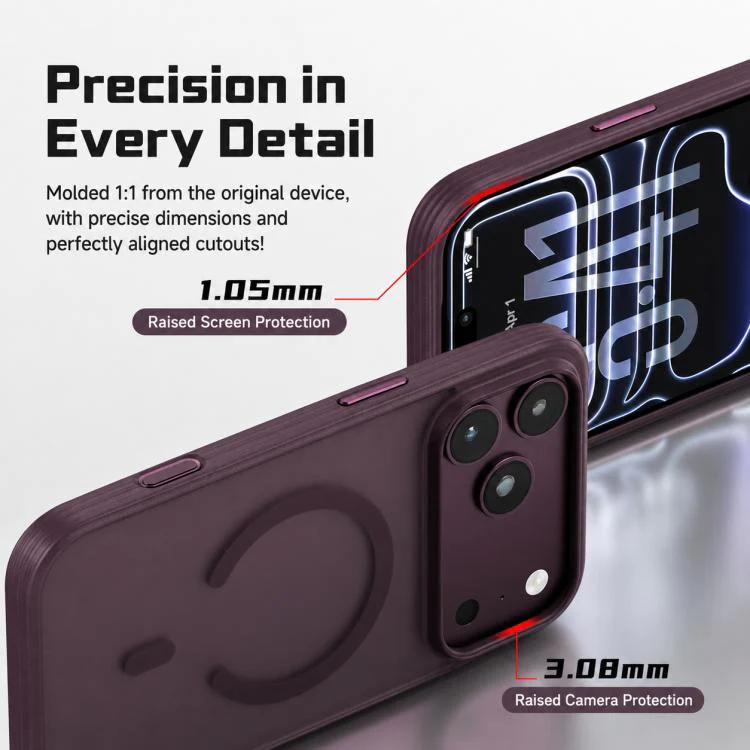 For iPhone 17 Pro Max Textured Non-slip Shockproof Magnetic Phone Case(White) - Image 9