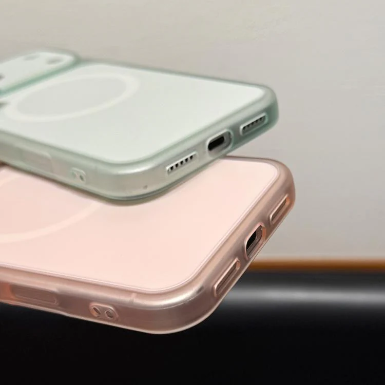For iPhone 17 Pro Skin Feel Frosted Liquid Silicone Magnetic Phone Case(Gray) - Image 5
