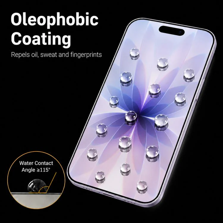 For iPhone 18 25pcs High Aluminum 380 Glue Silk Screen Printed Tempered Glass Film - Image 5