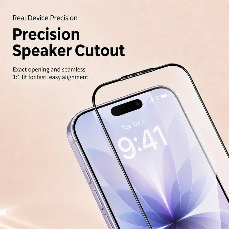 For iPhone 18 25pcs High Aluminum 380 Glue Silk Screen Printed Tempered Glass Film - Image 7