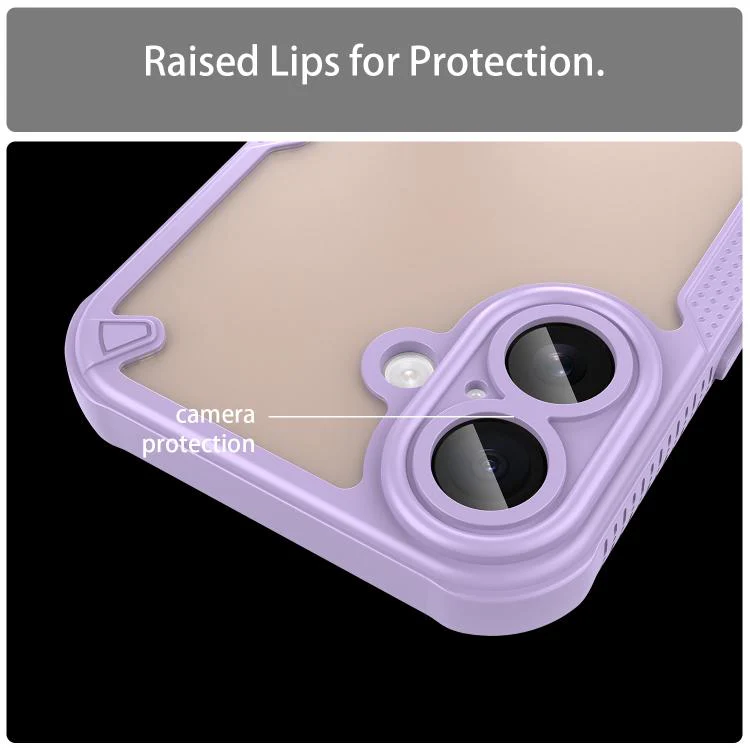For iPhone 18 Armor Glaze PC Hybrid TPU Phone Case(Purple) - Image 7