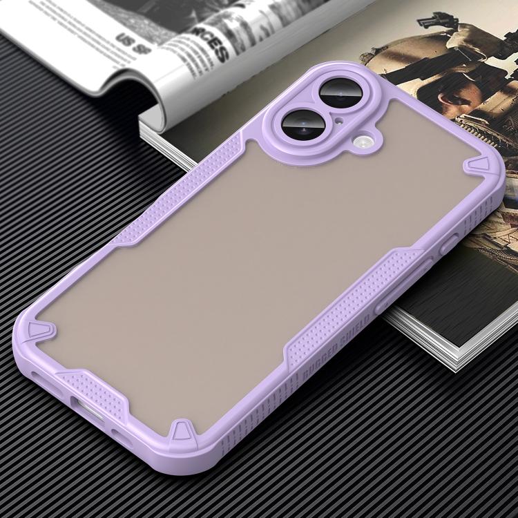 For iPhone 18 Armor Glaze PC Hybrid TPU Phone Case(Purple) - Image 9