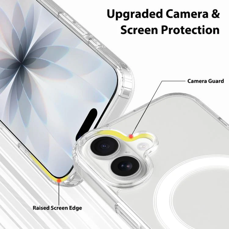For iPhone 18 Camera Control Button Integrated MagSafe Clear Phone Case(Transparent) - Image 6