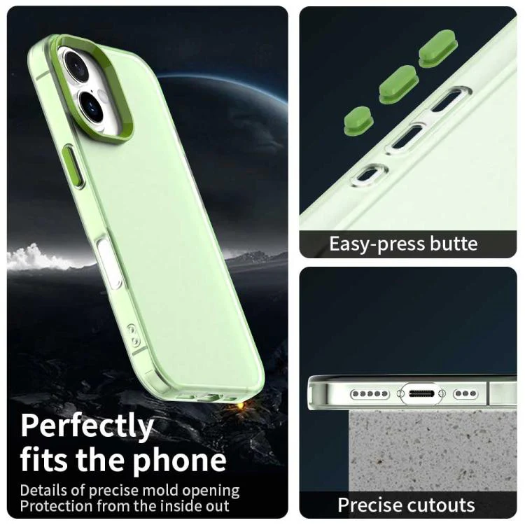 For iPhone 18 Candy PC Hybrid TPU Shockproof Phone Case(Green) - Image 3
