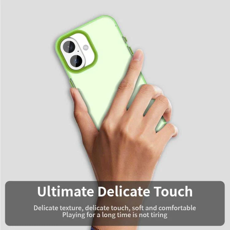 For iPhone 18 Candy PC Hybrid TPU Shockproof Phone Case(Green) - Image 5
