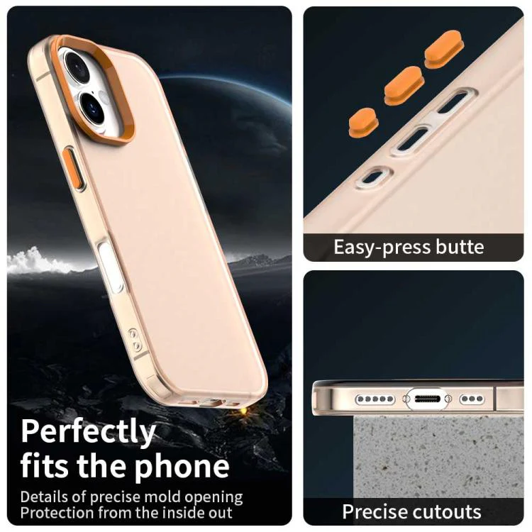 For iPhone 18 Candy PC Hybrid TPU Shockproof Phone Case(Orange) - Image 3