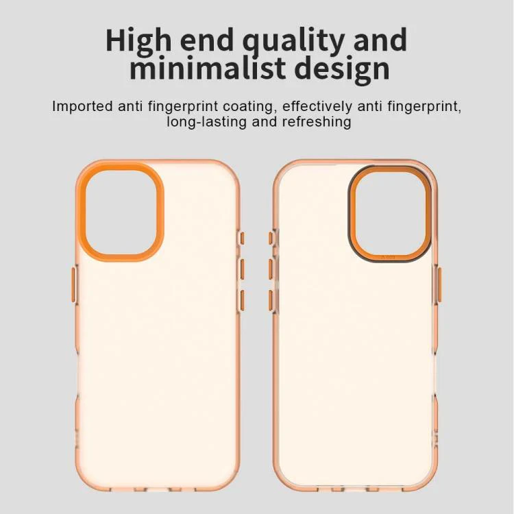 For iPhone 18 Candy PC Hybrid TPU Shockproof Phone Case(Orange) - Image 6