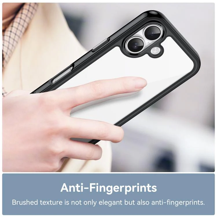 For iPhone 18 Colorful Series Acrylic + TPU Phone Case(Black) - Image 5