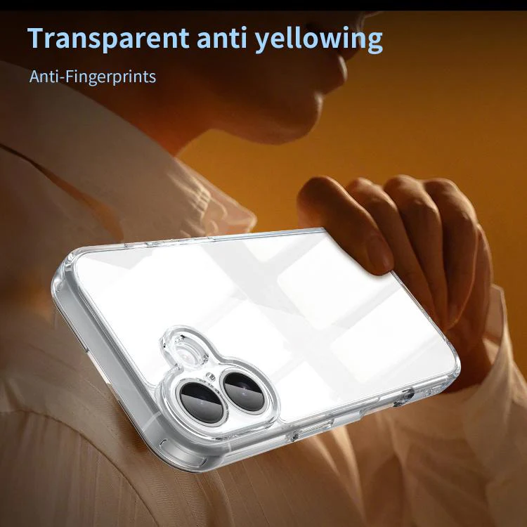 For iPhone 18 PC Hybrid TPU Airbag Shockproof Phone Case(Transparent) - Image 5