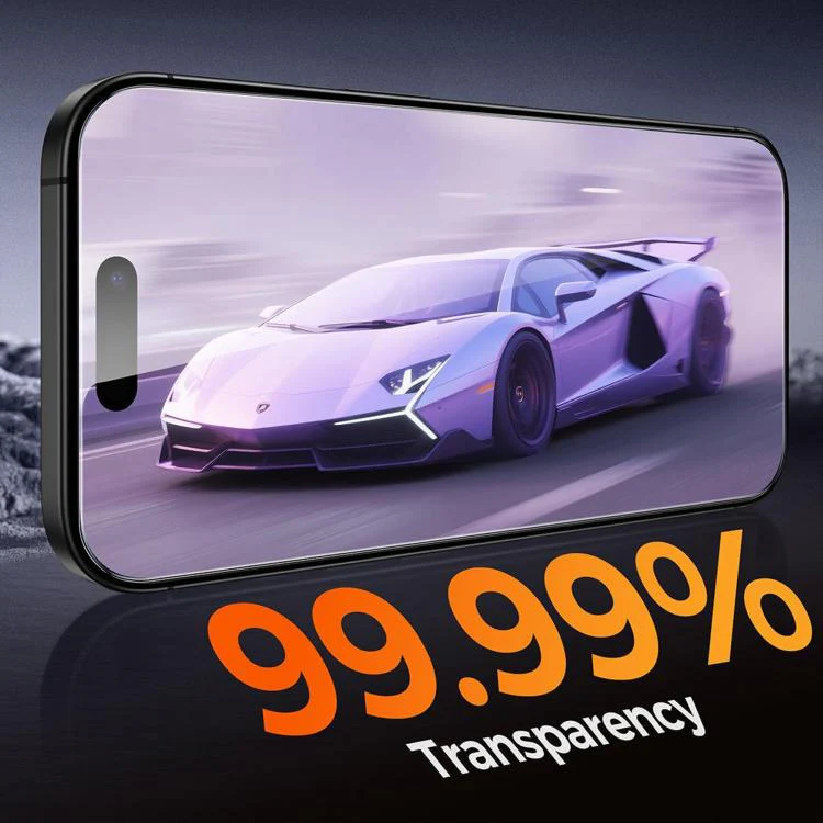 For iPhone 18 Pro 10pcs Kalebol High-Aluminum Screen-Printed Full-Coverage Anti-Fingerprint Black-Bordered HD Tempered Glass Film - Image 8
