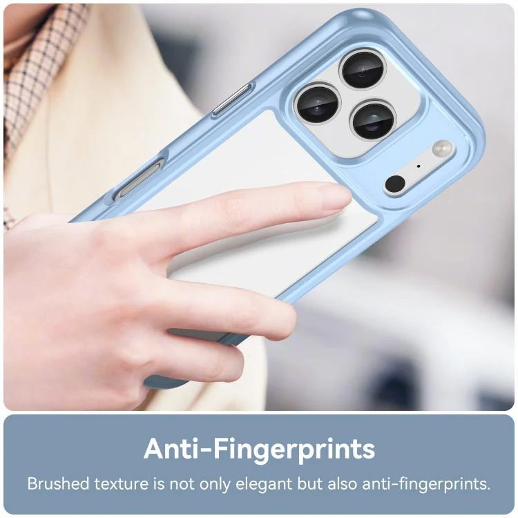 For iPhone 18 Pro Colorful Series Acrylic + TPU Phone Case(Blue) - Image 5