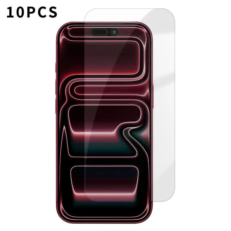 For iPhone 18 Pro Kalebol 10pcs High-Aluminum Semi-Screen Anti-Fingerprint HD Tempered Glass Film