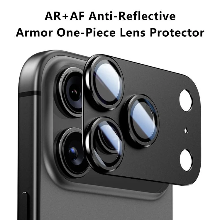 For iPhone 18 Pro Kalebol AR+AF Anti-Reflective Armor Full-Coverage Metal Lens Ring Film(Silver) - Image 2