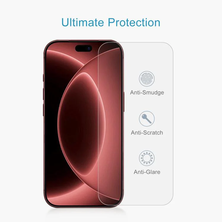 For iPhone 18 Pro Max 50pcs 0.18mm High Aluminum Tempered Glass Film - Image 4