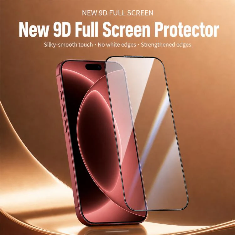 For iPhone 18 Pro Max High Aluminum 380 Glue Silk Screen Printed Tempered Glass Film - Image 6