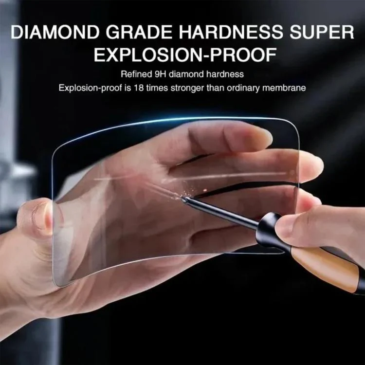 For iPhone 18 Pro Max Kalebol 10pcs High-Aluminum Semi-Screen Anti-Fingerprint HD Tempered Glass Film - Image 7