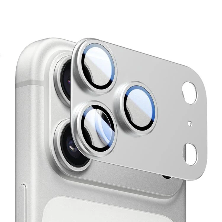 For iPhone 18 Pro Max Kalebol AR+AF Anti-Reflective Armor Full-Coverage Metal Lens Ring Film(Silver)