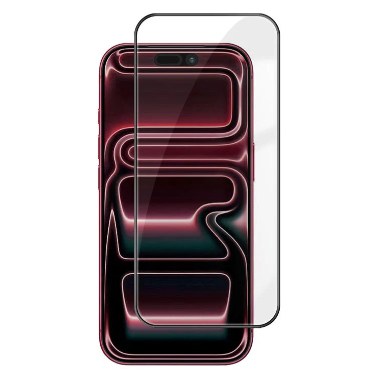 For iPhone 18 Pro Max Kalebol High-Aluminum Screen-Printed Full-Coverage Anti-Fingerprint Black-Bordered HD Tempered Glass Film
