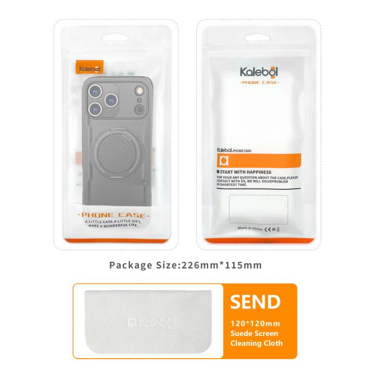 For iPhone 18 Pro Max kalebol Metal 360 Degree Rotation Holder MagSafe Phone Case(Grey) - Image 7