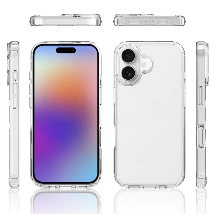 For iPhone 18 Scratchproof Acrylic TPU Phone Case(Transparent) - Image 2