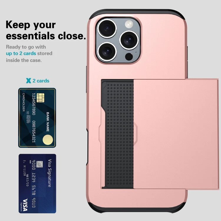 For iPhone 18 Shockproof Armor Phone Case with Card Slot(Grey) - Image 4