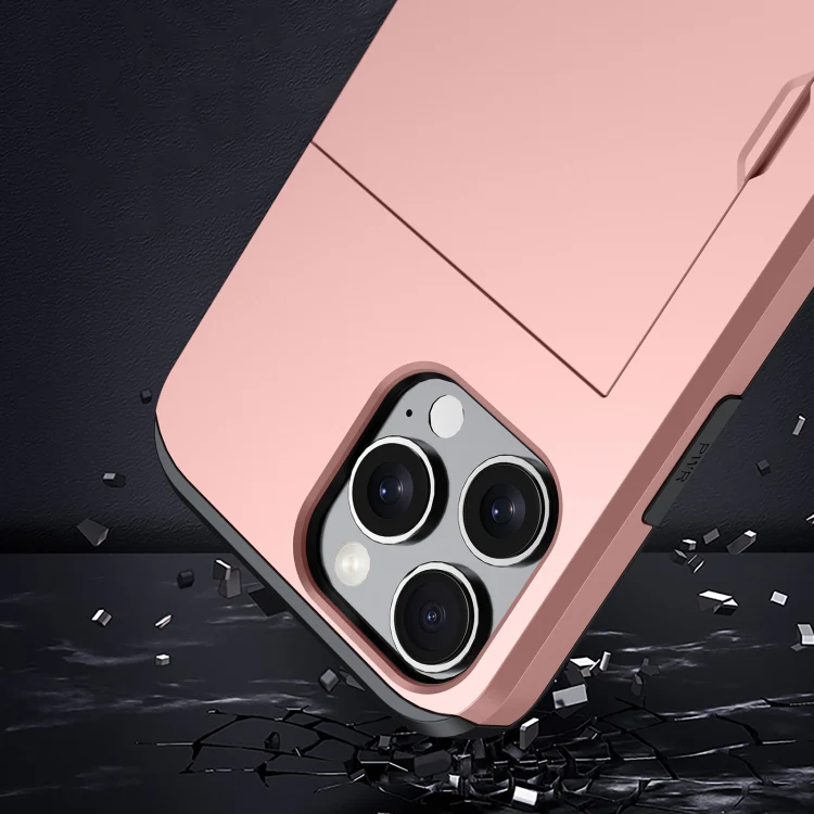 For iPhone 18 Shockproof Armor Phone Case with Card Slot(Silver) - Image 5