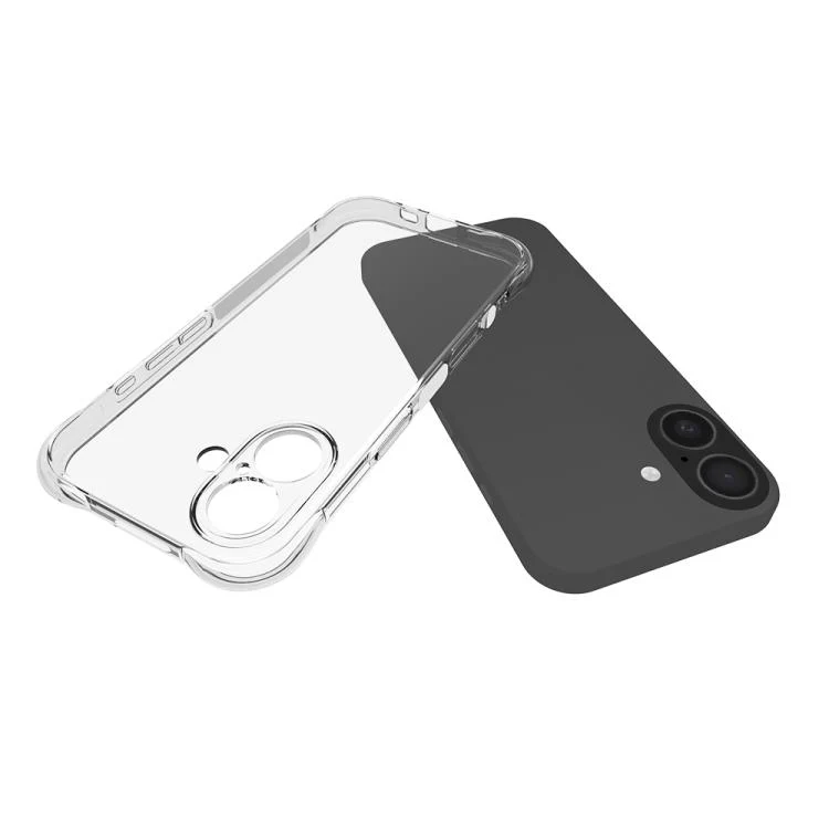 For iPhone 18 Shockproof Non-slip Thickening TPU Phone Case(Transparent) - Image 3