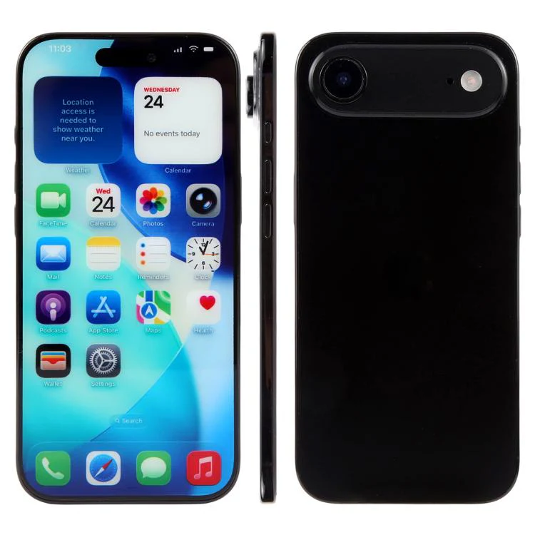 For iPhone Air Color Screen Non-Working Fake Dummy Display Model (Black)