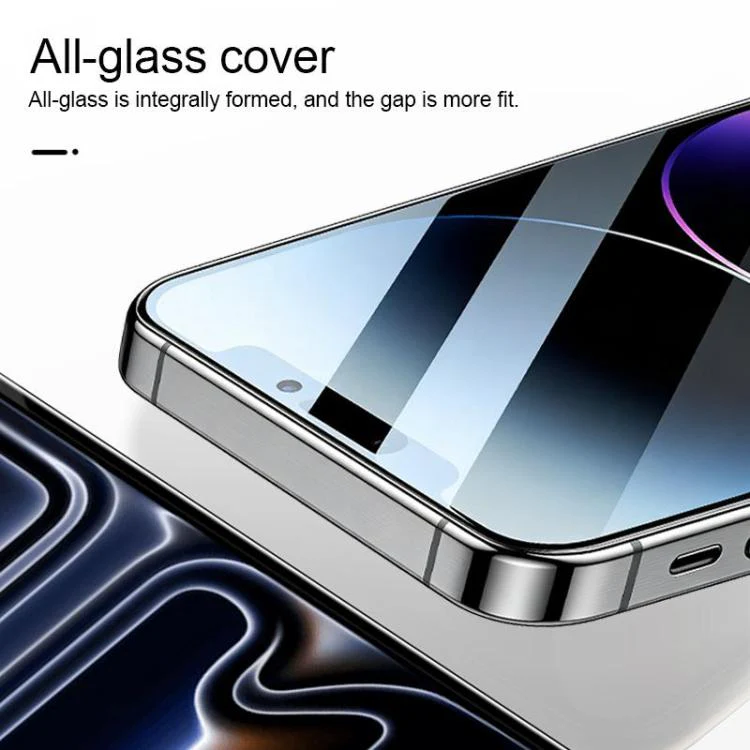 For iPhone Fold 25pcs High Aluminum 380 Glue Silk Screen Printed Tempered Glass Film - Image 4