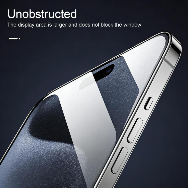 For iPhone Fold 25pcs High Aluminum 380 Glue Silk Screen Printed Tempered Glass Film - Image 5
