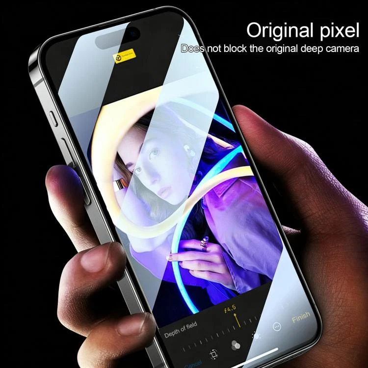 For iPhone Fold 25pcs High Aluminum 380 Glue Silk Screen Printed Tempered Glass Film - Image 7