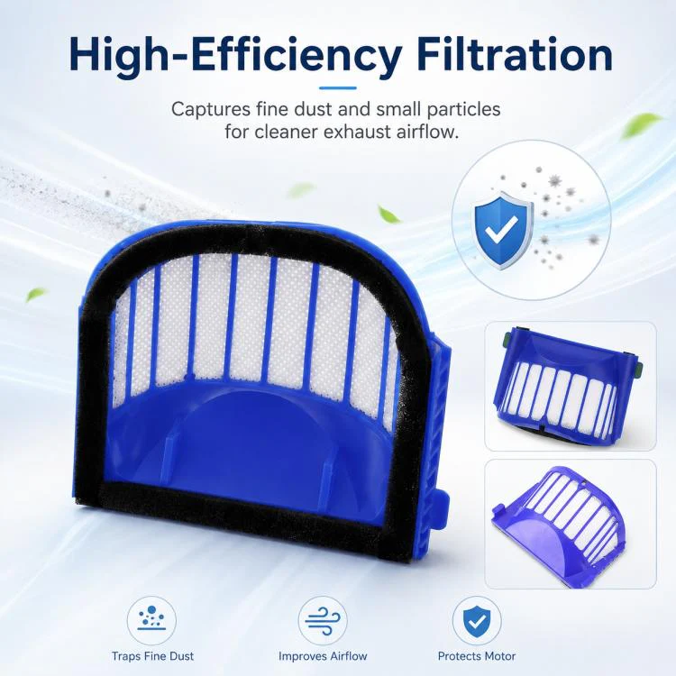 For iRobot 6 Series Robot Vacuum Cleaner Replacement Parts, Specification:Single Filter - Image 3