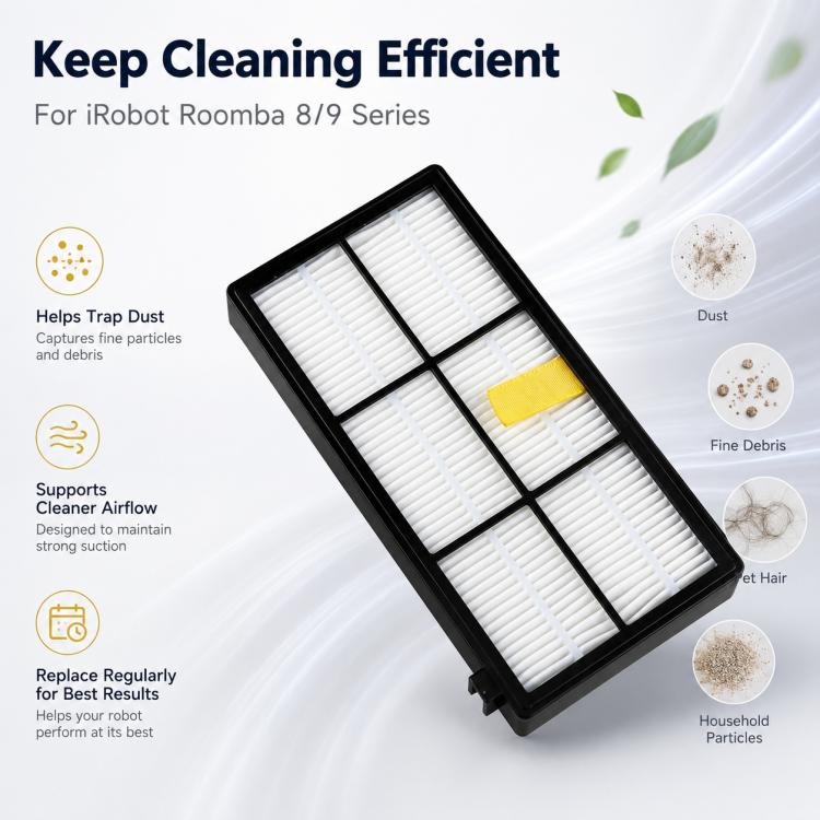 For iRobot 9 Series / 8 Series Robot Vacuum Cleaner Replacement Parts, Specification:Single Filter - Image 5
