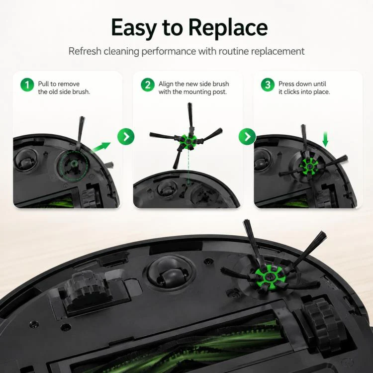 For iRobot Roomba S9 / S9+ Robot Vacuum Cleaner Replacement Parts, Specification:Five Arm Side Brush - Image 7