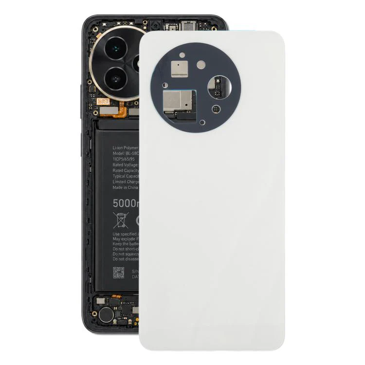 For Itel S24 S667LN Original Battery Back Cover(White)
