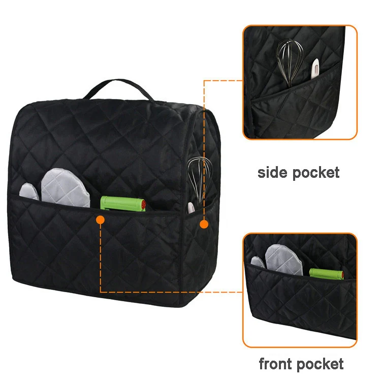 For KitchenAid 4.5QT Mixer Machine Dust Cover Waterproof Storage Bag 36 x 23 x 36cm(Black) - Image 5