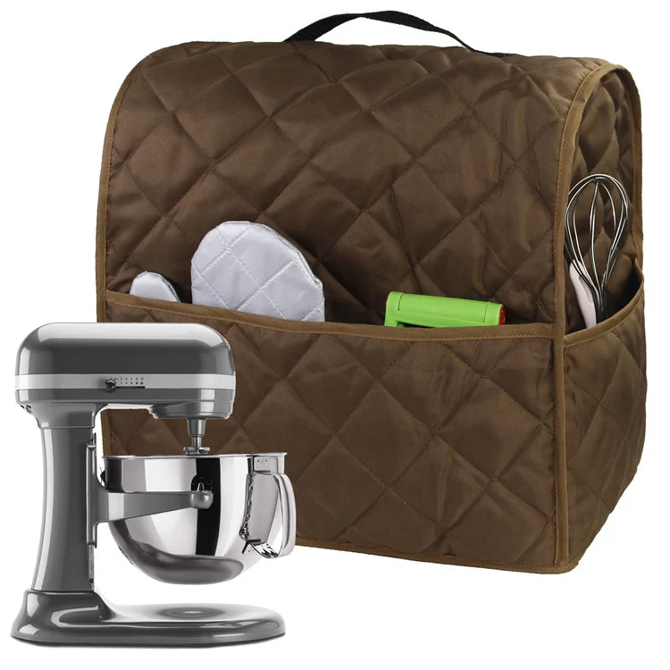 For KitchenAid 4.5QT Mixer Machine Dust Cover Waterproof Storage Bag 36 x 23 x 36cm(Coffee) - Image 2