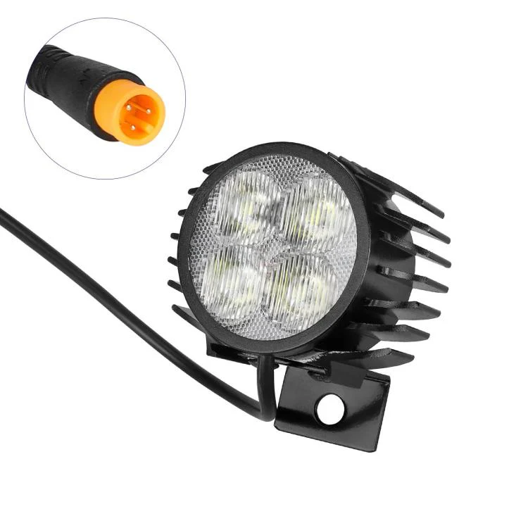 For KuKirin G2 Master Electric Scooter LED Headlight With 3-Pin Waterproof Plug - Image 3