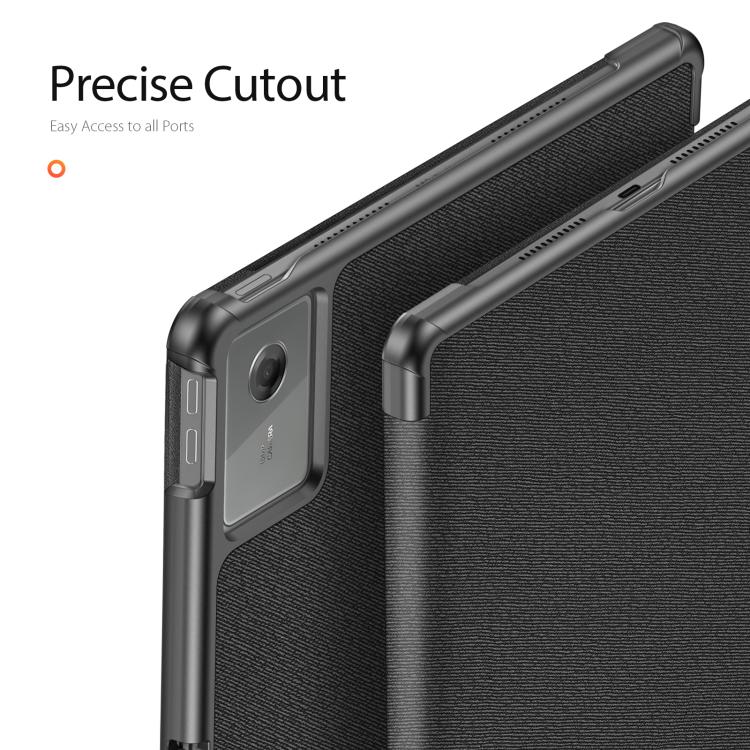 For Lenovo Idea Tab Plus 12.1 2025 DUX DUCIS Domo Series Magnetic Flip Leather Tablet Case(Black) - Image 5