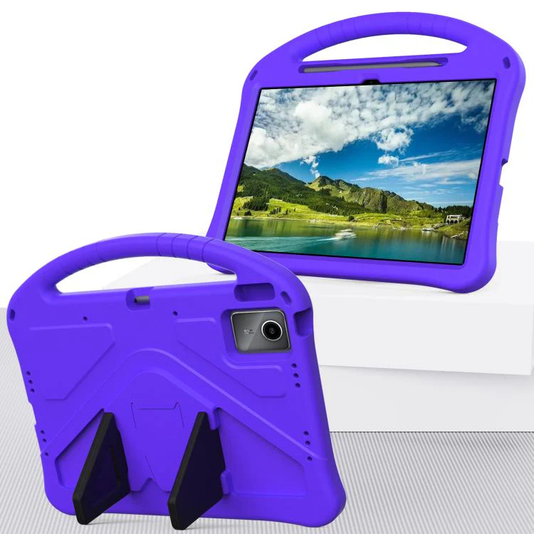 For Lenovo Tab K12 / ldea Tab Plus 12.1 2025 EVA Shockproof Tablet Case with Holder(Purple) - Image 6
