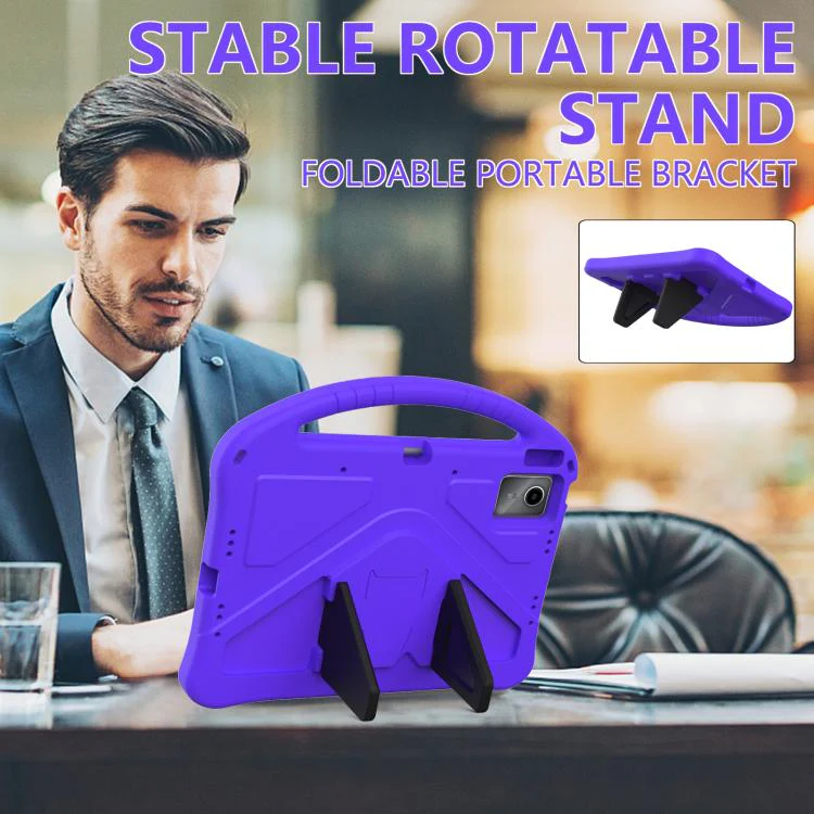 For Lenovo Tab K12 / ldea Tab Plus 12.1 2025 EVA Shockproof Tablet Case with Holder(Purple) - Image 7