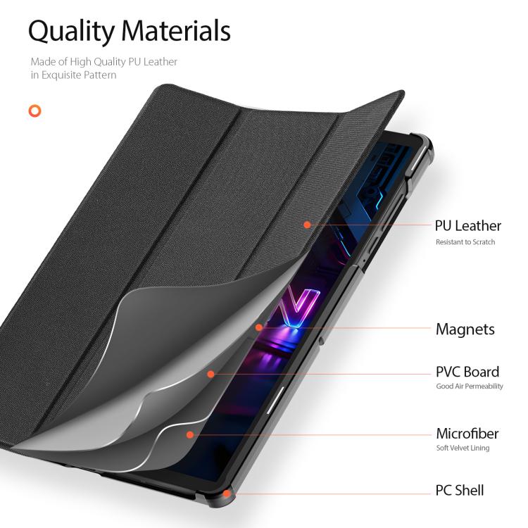 For Lenovo Legion Tab / Y700 Gen 5 DUX DUCIS Domo Series Magnetic Flip Leather Tablet Case(Black) - Image 6
