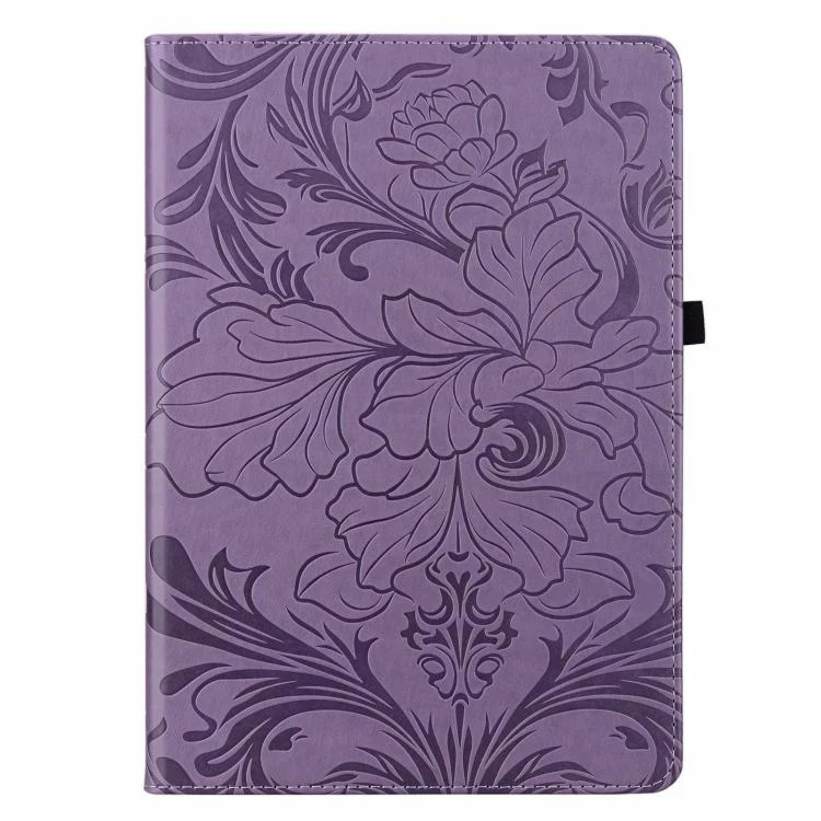 For Lenovo Tab M11 Floral Embossed Pattern Vegan Leather Tablet Case(Purple) - Image 2